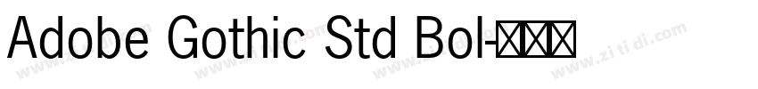 Adobe Gothic Std Bol字体转换